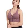 Shockproof Zipper High Impact Support Sports Bra for Women Plus Size Workout Running Yoga Bodybuilding Top