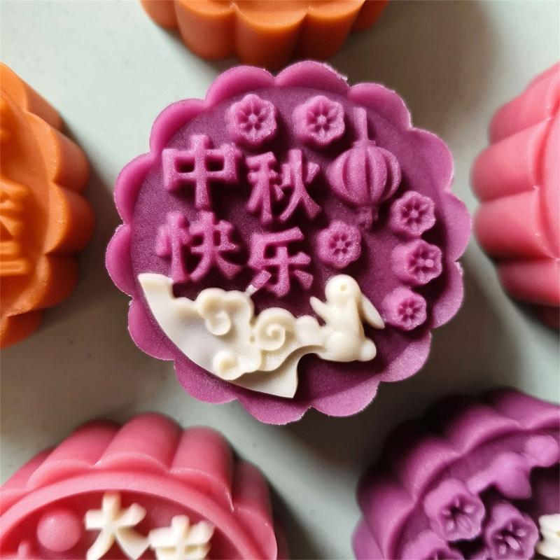 Figurer Mönster Månkakformar Midhöstfestivalen Månkaksmaskin Kakstämplar Handtryck Månkaksbakverktyg