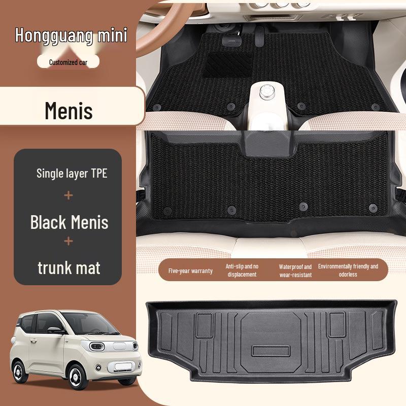 Kompatible Fußmatten für Wuling Hongguang Mini Dritte und Vierte Generation Macaron, Version für vier Türen