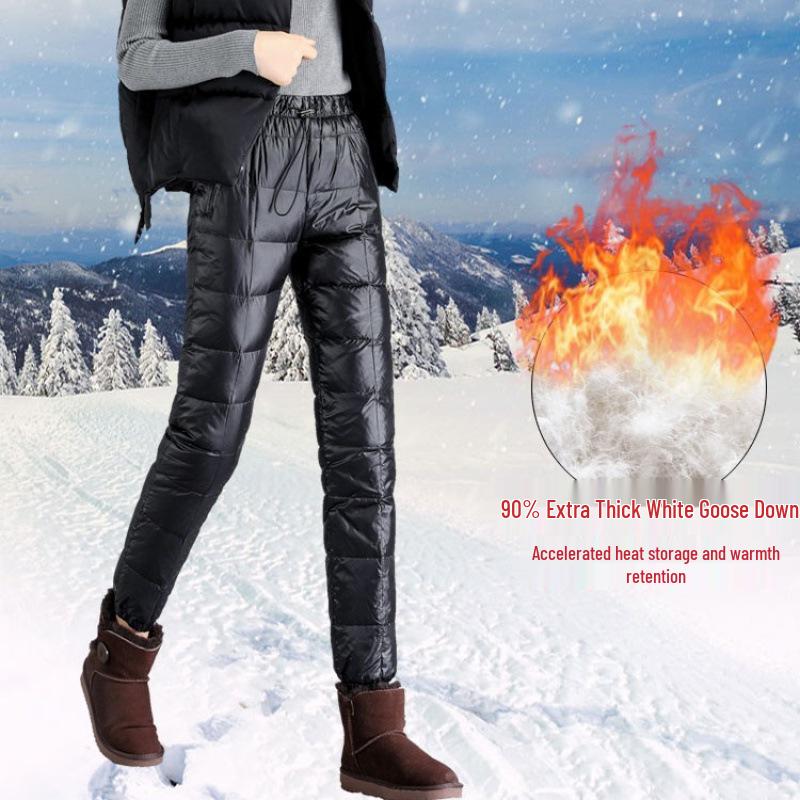 

Женские зимние леггинсы 2023 года с высокой посадкой, больших размеров, толстые, хлопковые, на пуху S чёрный