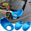2 STUKS Blauwe Siliconen Ruitenwisser Dop Auto Ruit Water Vul Tank Dop Duurzaam Opvouwbaar Verdikt Afdichtings Trechter Type Auto Accessoires