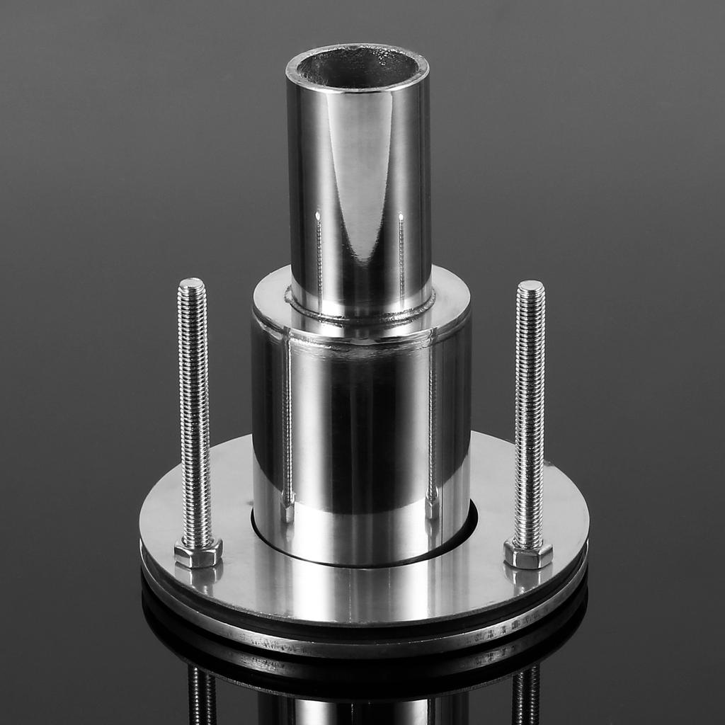 Thru Hull Exhaust Skin Fitting Kit Stainless Steel Diesel Heater Exhaust Skin Fitting 24mm Tube Pipe Diameter Socket with Screw