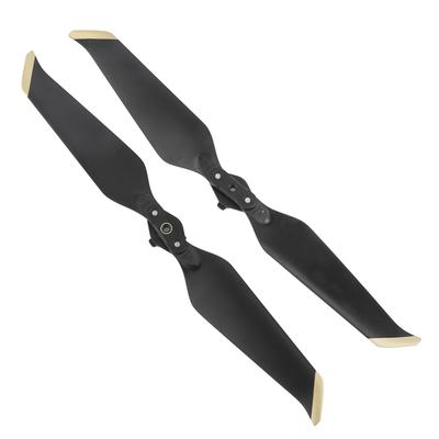 8743F Skladacie vrtule s nízkou hlučnosťou Rýchloupínacie čepele pre RC drony DJI Mavic2 Čierna so zlatým okrajom