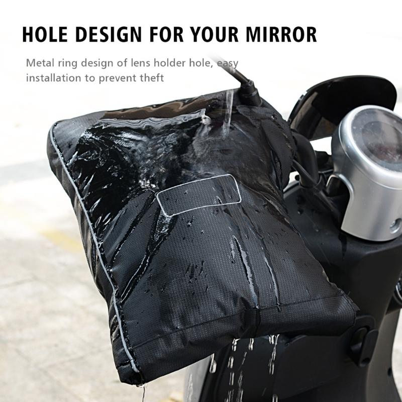 ATV-Zubehör Schneemobil Handwärmer Handschuhe für Herren, Winter Wasserdichte Lenker-Fäustlinge für Motorrad