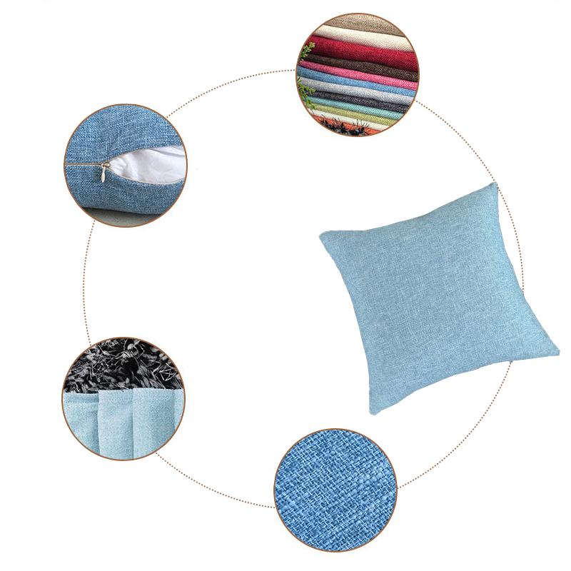 Solid Color Throw Pillow Cover 30X50/40X4045X45/40X60/50X50/55X55/60X60 Cozy Linen Home Bedroom House Office Square Pillowcase