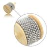 Wooden Handle Wooden Cabasa Stainless Steel Beads Hand Crank Toy  Teaching Supplies