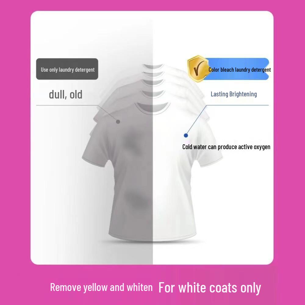 Wieloskuteczny Skoncentrowany Płyn do Prania z Wybielaczem na Bazie Aktywnego Tlenu do Wybielania, Usuwania Plam i Rozjaśniania