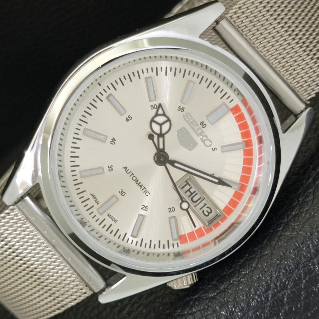 REFURBISHED VINTAGE SEIKO 5 AUTOMATIC 6309A JAPAN MENS SILVER WATCH a441128-4 Sk-a441128