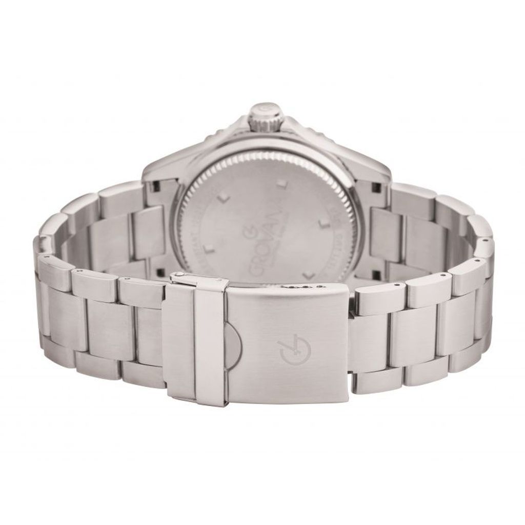 Grovana Key West Stainless Steel Black Dial Automatic Diver's 1571.2135 300M Men's Watch