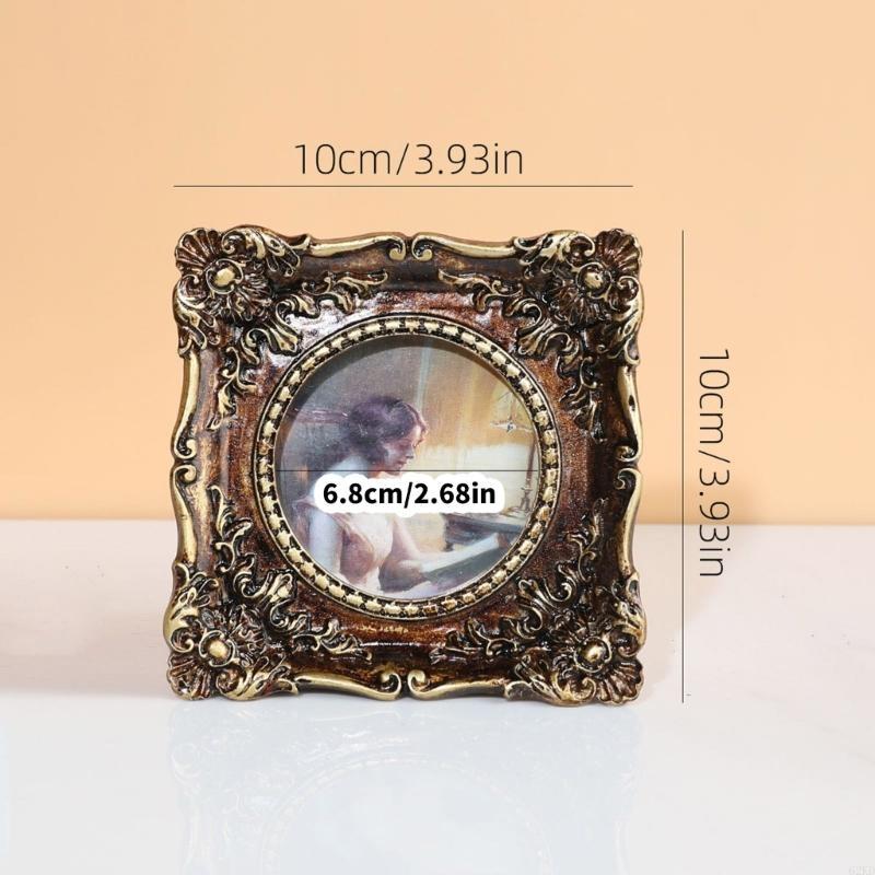 62KD Vintage Picture Frame Old Fashioned Photo Gallery Art Antique Ornate Photo Frame