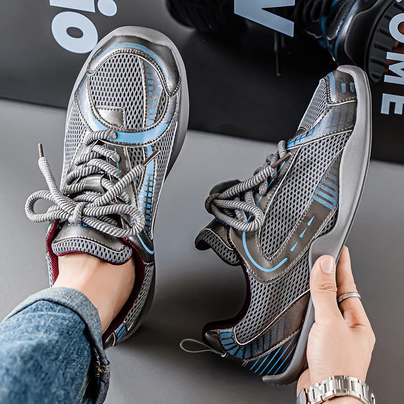 Breathable Fly-woven Mesh Shoes Summer New Fashion High-end Korean Version Casual Popular Dad Shoes Personalized Sports Shoes