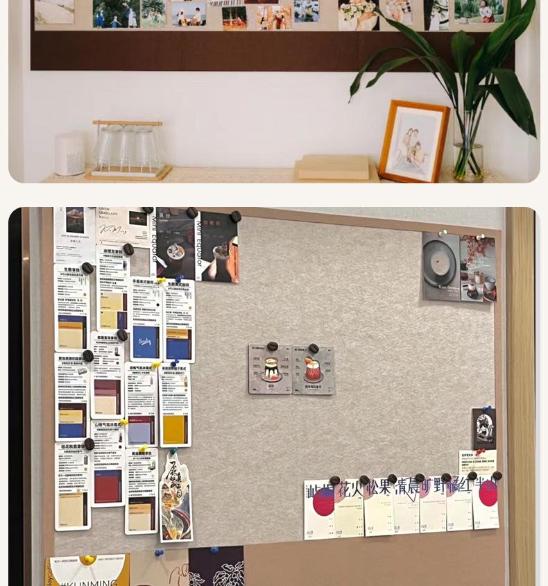 Envy Porcelain Felt Board Wall Stickers for Photo and Artwork Display