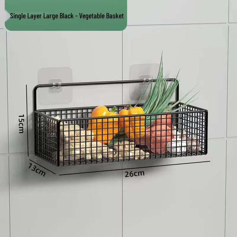 Punch-Free Bathroom Wall Shelf: Vanity & Toilet Storage Organizer
