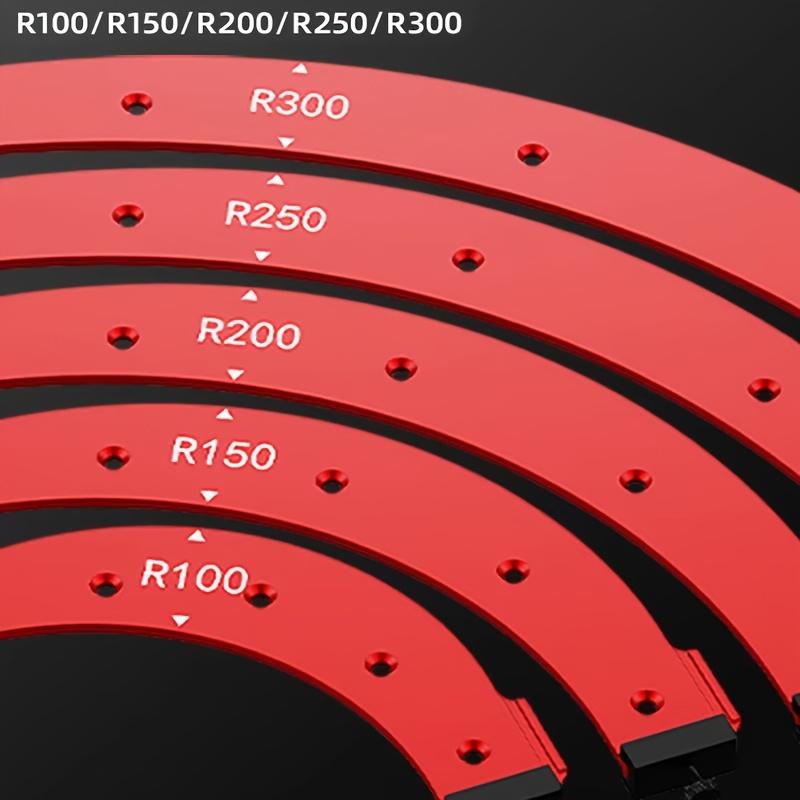 5pcs Radius Corner Jigs for Wood Working Woodworking Inside and Outside Corner Large Arc Mold Set Precision Positioning Template