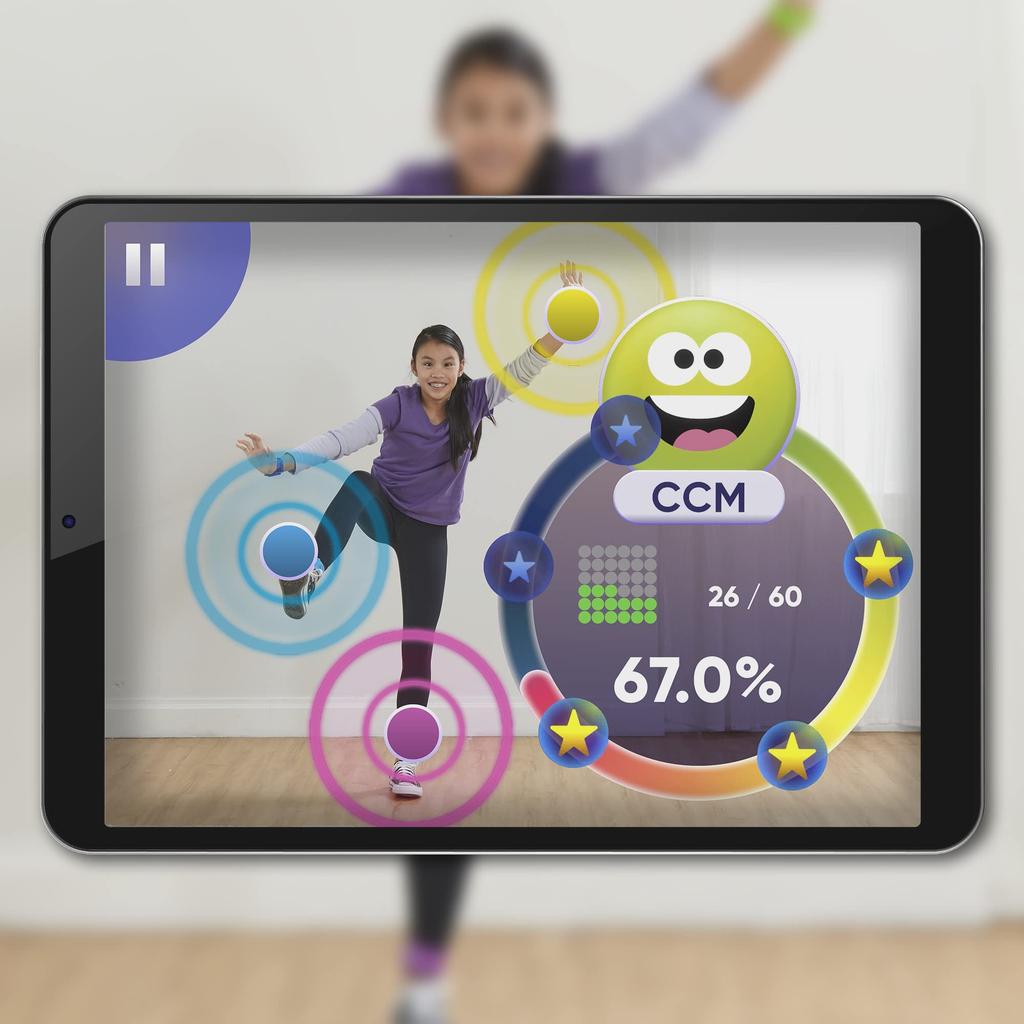 Hasbro Twister Air Game, Wristband, Ankle Band, AR App Game, Links To Smart Devices, Active Play Game for Kids and Adults, Ages 8+, F8158 (Authentic P