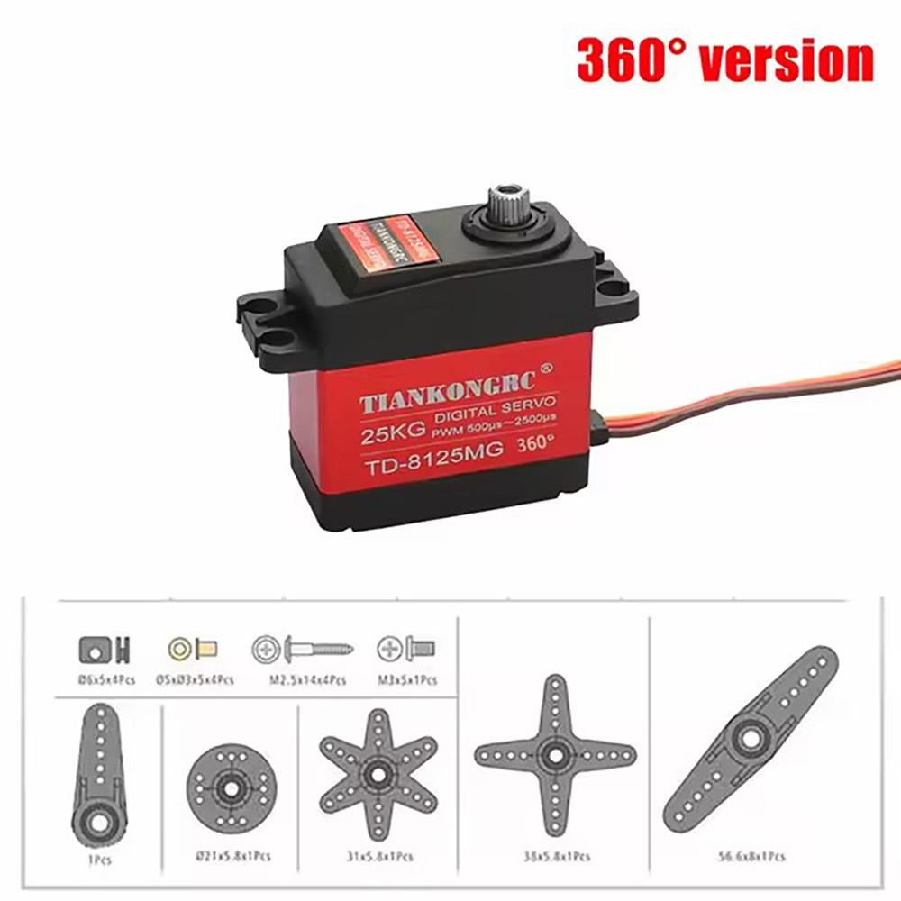 1X Waterproof servo 20KG 25KG 30KG 35KG Large torque metal gear digital servo baja servo for 1/8 1/10 Scale RC Cars