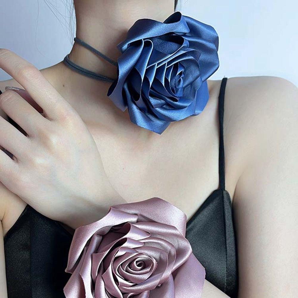 Body Chain Waist Chain Flower Necklace Vintage Rose Choker Belt  Girls