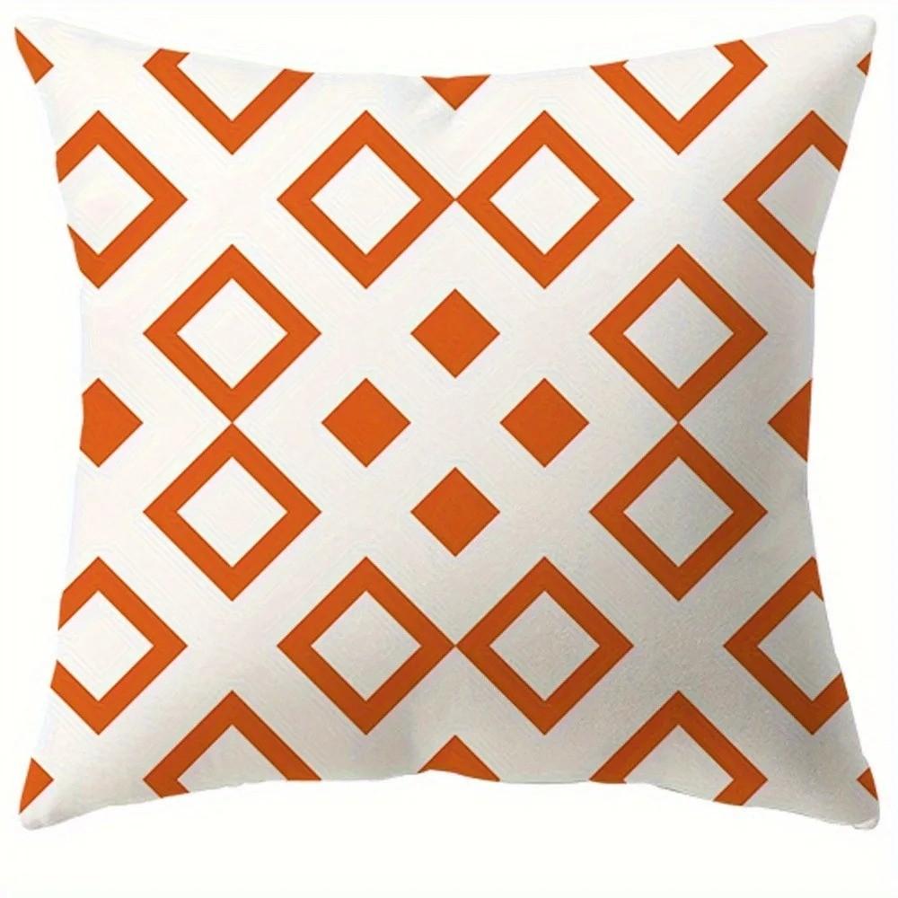 Home Sweet Home Geometric Printed Pillows Pattern Cushion Cover Suitable For Sofa Bedroom Car Pillow Cover