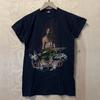 Vintage Ted Nugent 1982 World Conquest Tour Double Sided Graphic Black Cotton T Shirt Size Medium