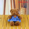 Teddy Bear Plush Toy With Denim Outfit For Couples And Gift Giving