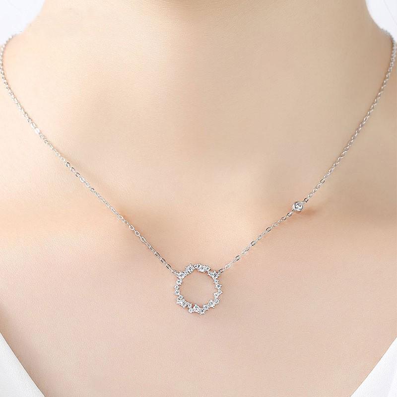 Korean Drama 'Legend of the Blue Sea' Clavicle Necklace: High-End, Super Fairy Full Diamond Pendant for Female Students