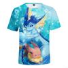 Anime Product Breathable 3D Printing Short T Teenager Street Versatile Round Neck Short Sleeve