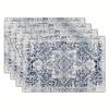 Bohemian Geometric Retro Placemat - Vintage Polyester Heat-Resistant Dining Mat