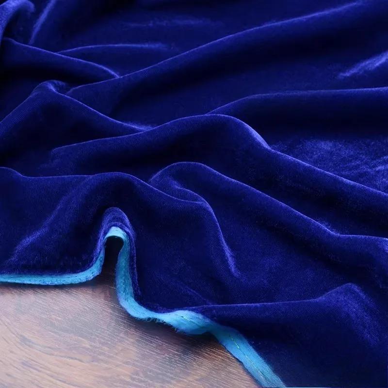Non-elastic Woven Velvet Designer Fabric for DIY Sewing Dress Set,Half Skirt, Wide-leg Pants, Cotton-like Lustrous Velvet Fabric
