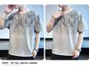 Men's 2024 Summer Trendy Round Neck Pure Cotton Short-Sleeve T-Shirt with Print