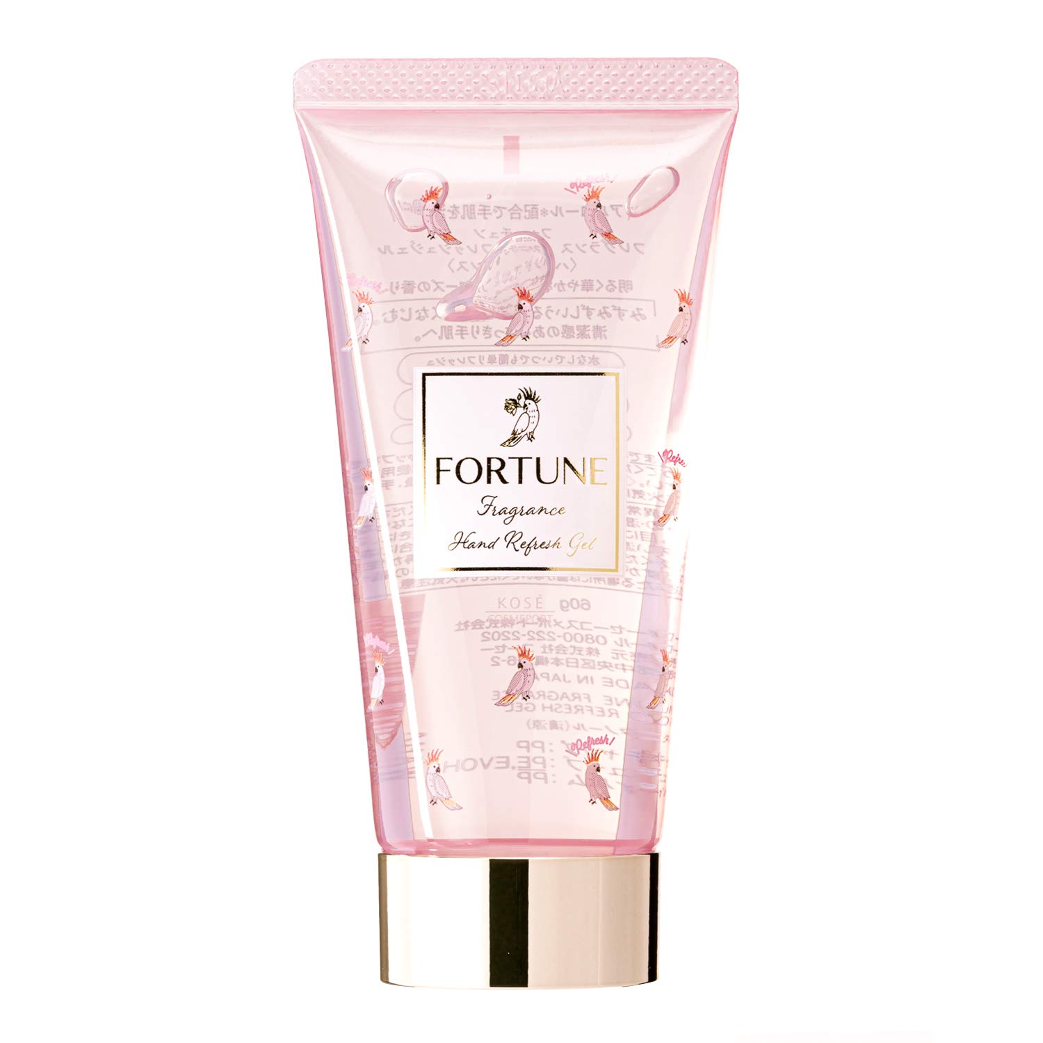 

FORTUNE KOSE Fragrance Hand Refresh Rose Contains Alcohol Gel, Scent, 60g, Disinfectant,