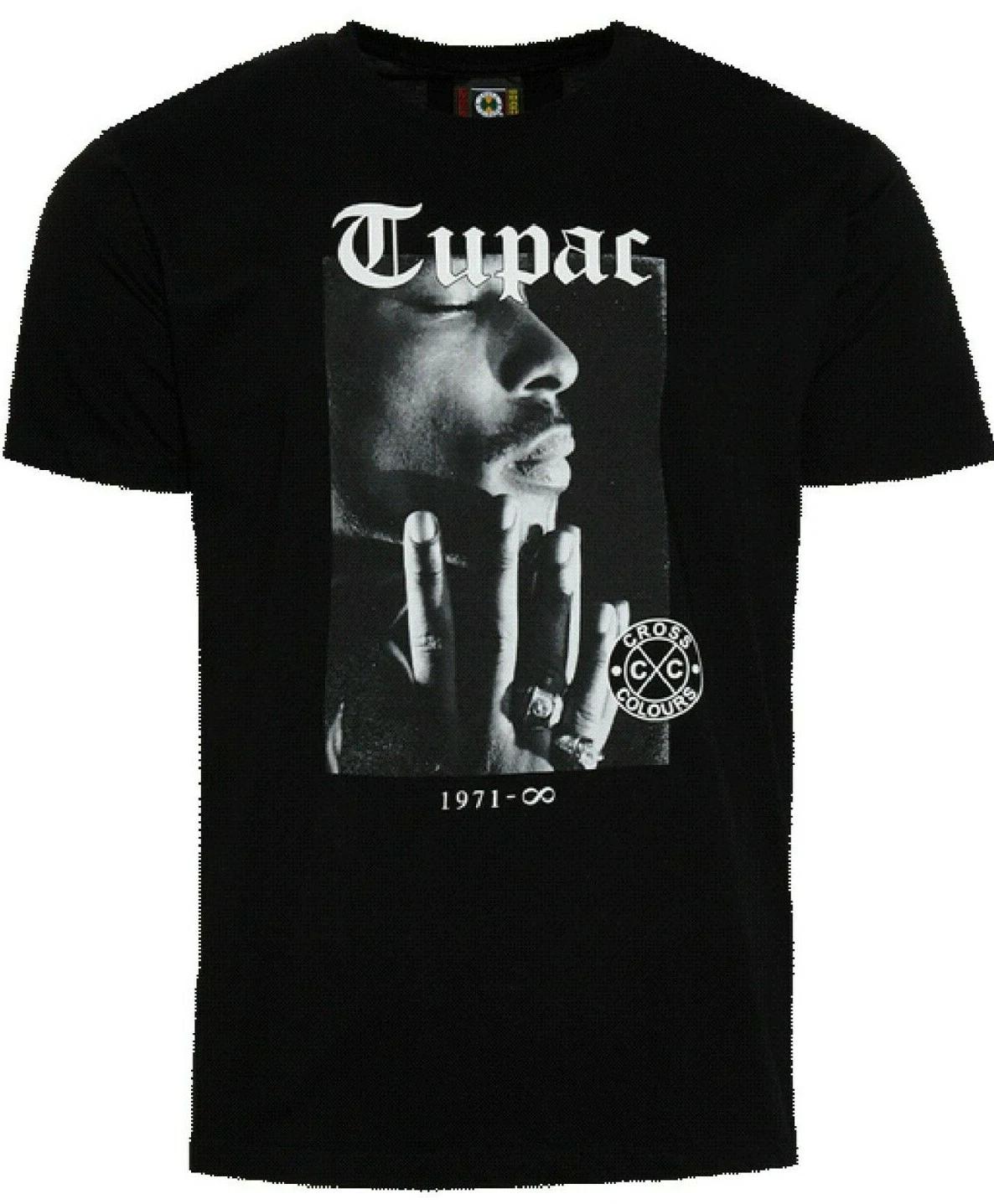 Tupac Men s Black Meditation T-shirt - NWT L