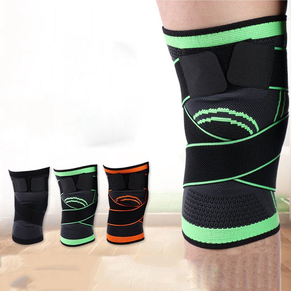 Männliche Nylon-Schutz-Erwachsenen-Elastische Kniebandage Kompressions-Kniebandage Knieärmel Sport-Kniebandage