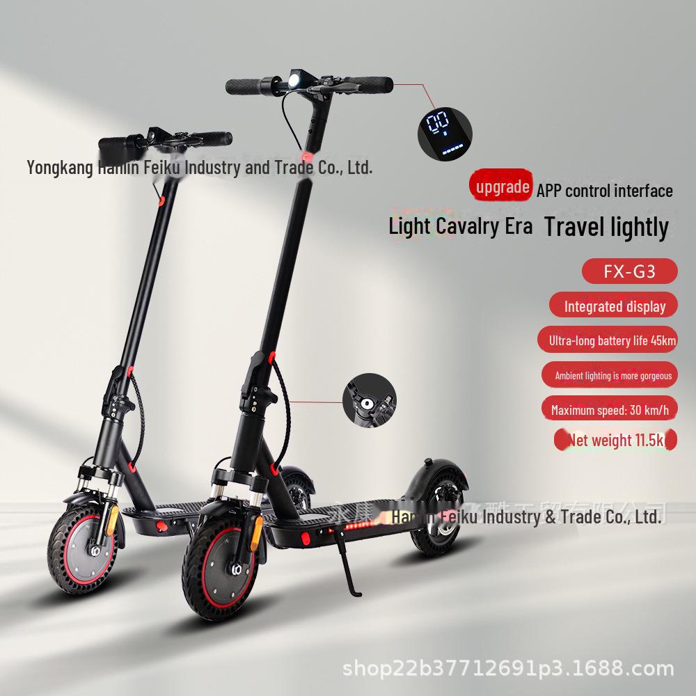 Xiaomi 8.5 Scooter with Enhanced Shock Absorption, LED Lights, Folding Design & Digital Display