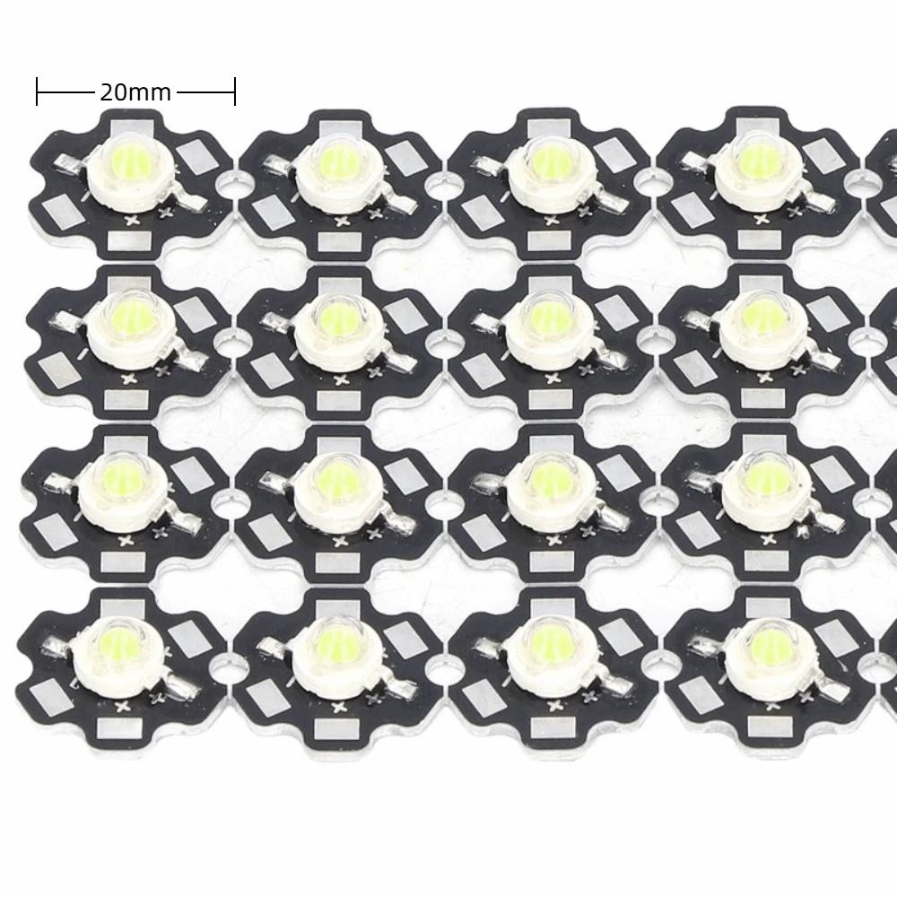 20PCS 3-5W LED Lamp Bead Pure White COB Light Beads Easy LED Chip  DIY Lighting Fixtures