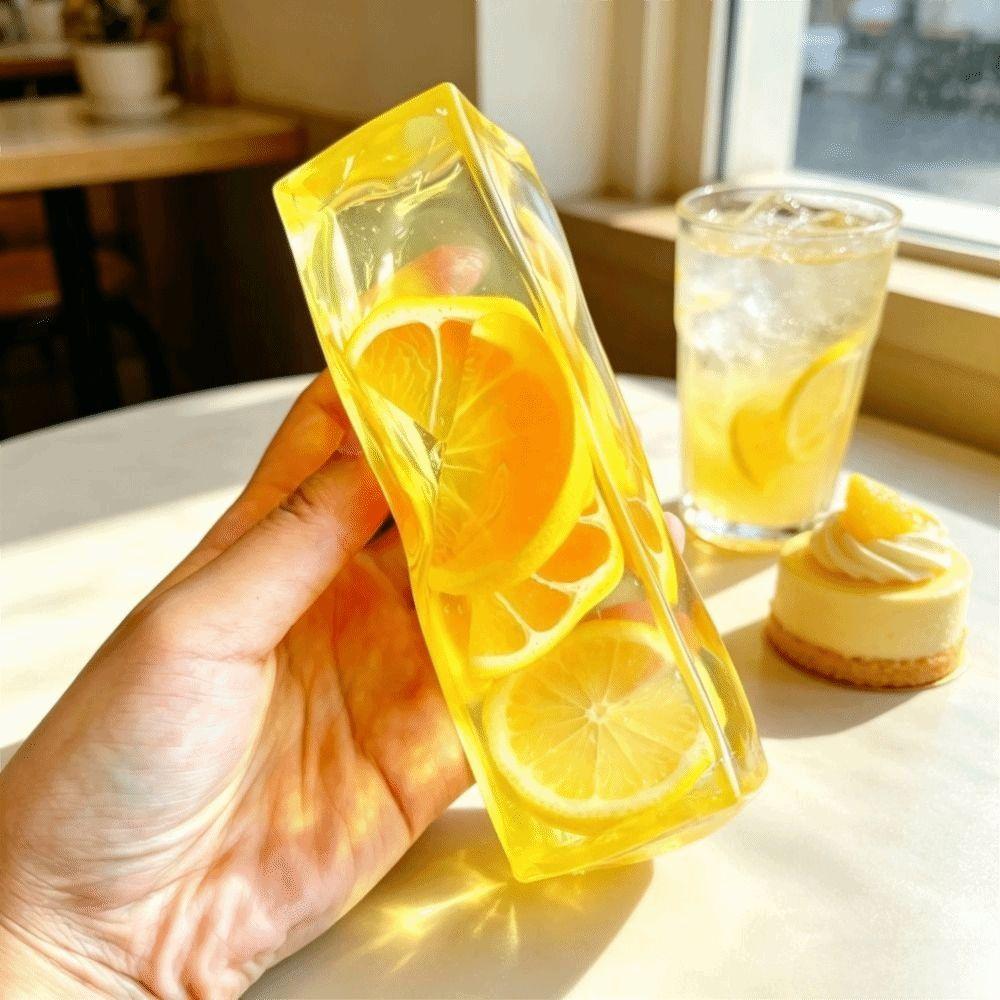 Slow Rebound Fruit Ice Cube Squishy Toy Soft Fruit Slush Squishy Toy Squishy Toy  Desk Decor