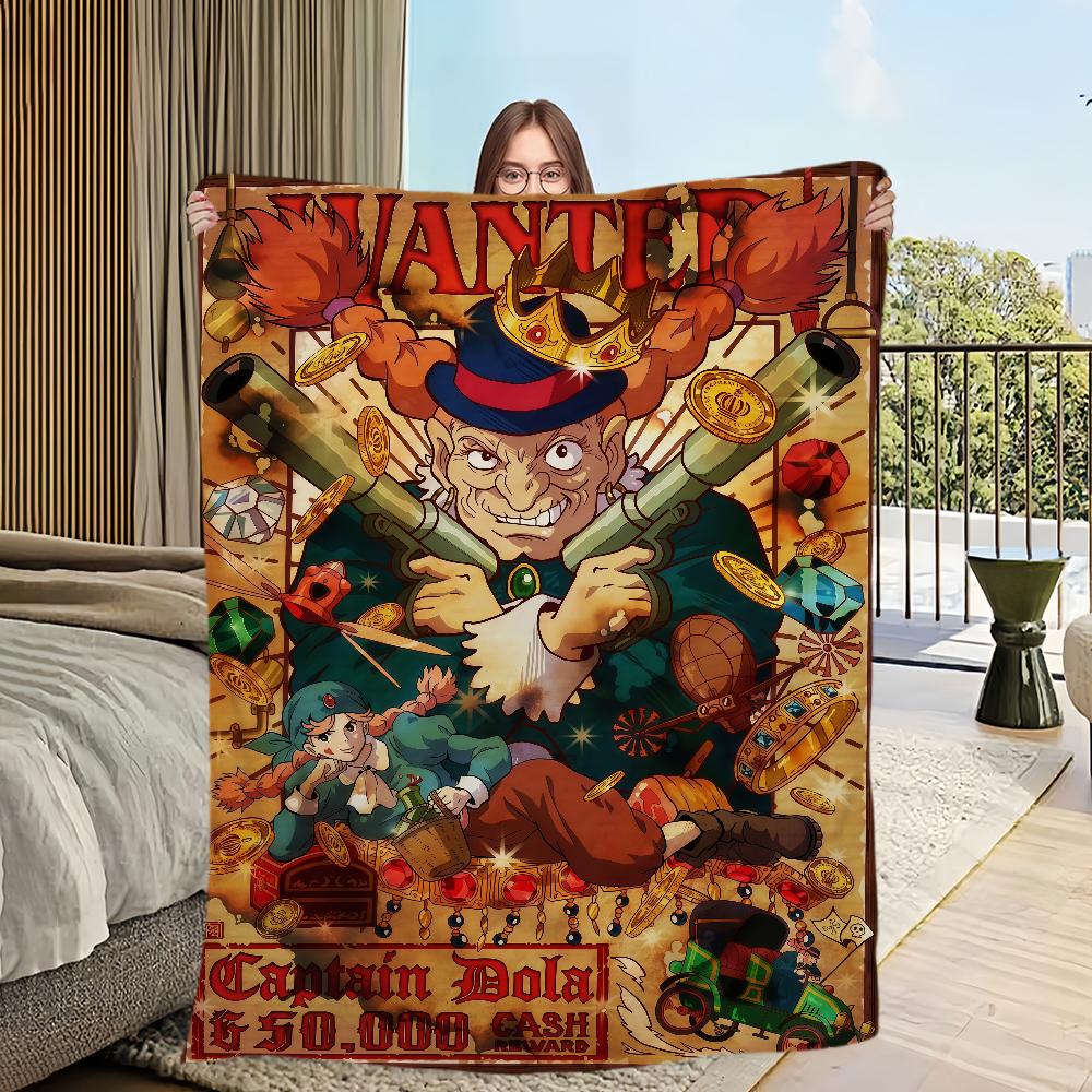 Flannel warm comfort style  romance soft plush blanket retro for sofa Japanese living room Classic office bedroom travel gift