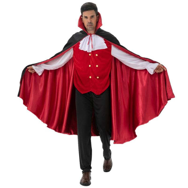 Halloweenowy Zestaw Kostiumu Wampira dla Dorosłych Strój Cosplay Impreza Odgrywanie Ról Gotycki Szlachetny Demon Książę Temat