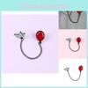 Adorable Cartoon Chain Jewelry Brooch Featuring Cute Red Balloon And Boat Design