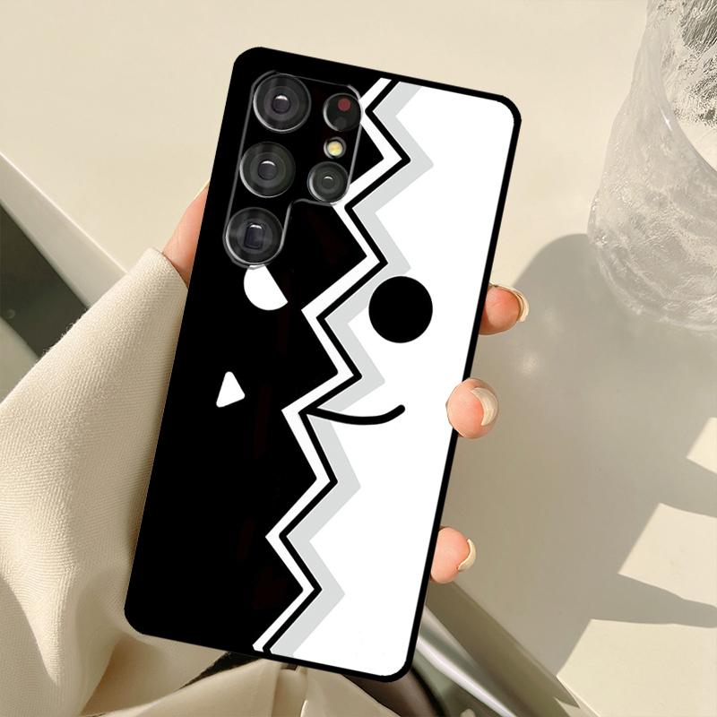 Geometry Dash Case For Samsung Galaxy S23 S22 S21 Ultra Note 20 S8 S9 S10 Note 10 Plus S20 FE S21 FE Cover