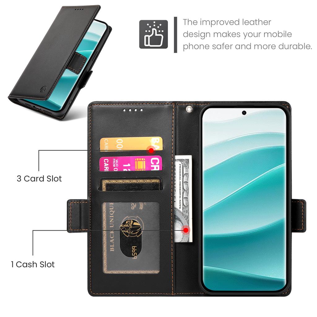 DF-010 For Xiaomi Redmi Note 14 Pro 5G/Poco X7 5G Stand Case PU Leather Wallet Phone Cover