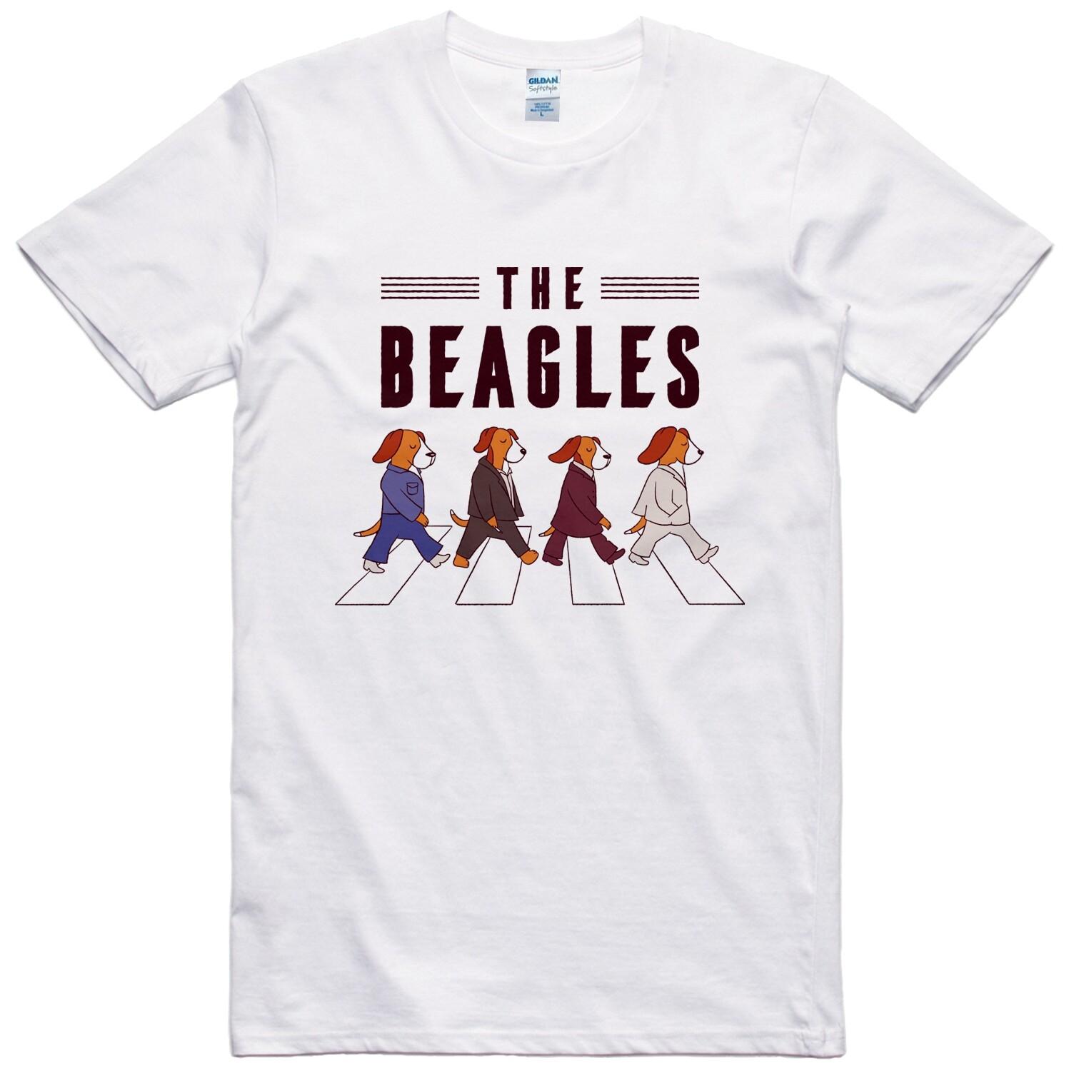Funny T Shirt The Beagles Music Parody Cotton Tee S разноцветный