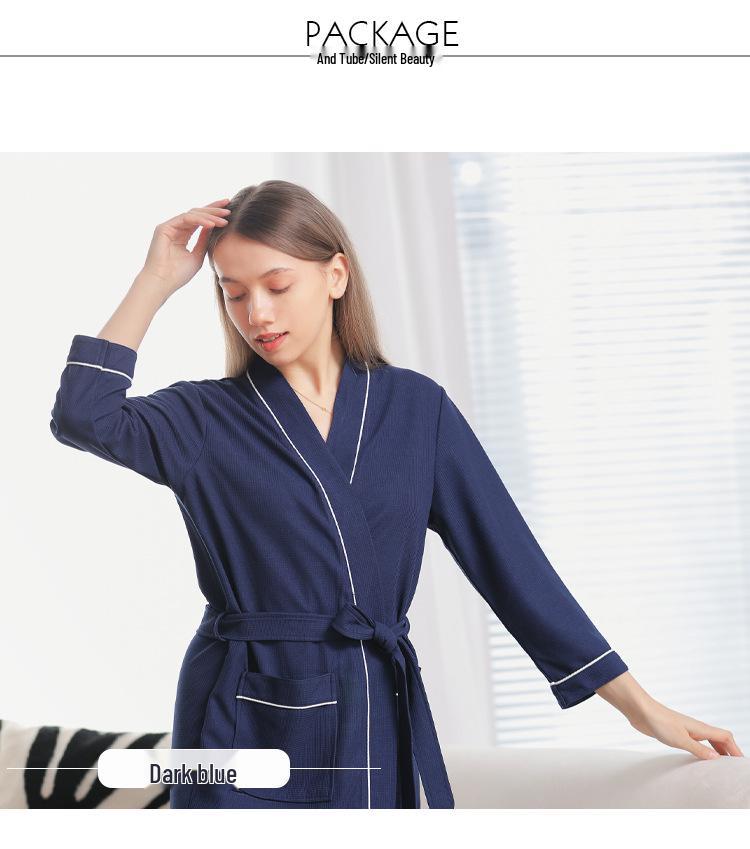 2025 Four Seasons Waffle-Style Couple Bathrobe – European & American Design