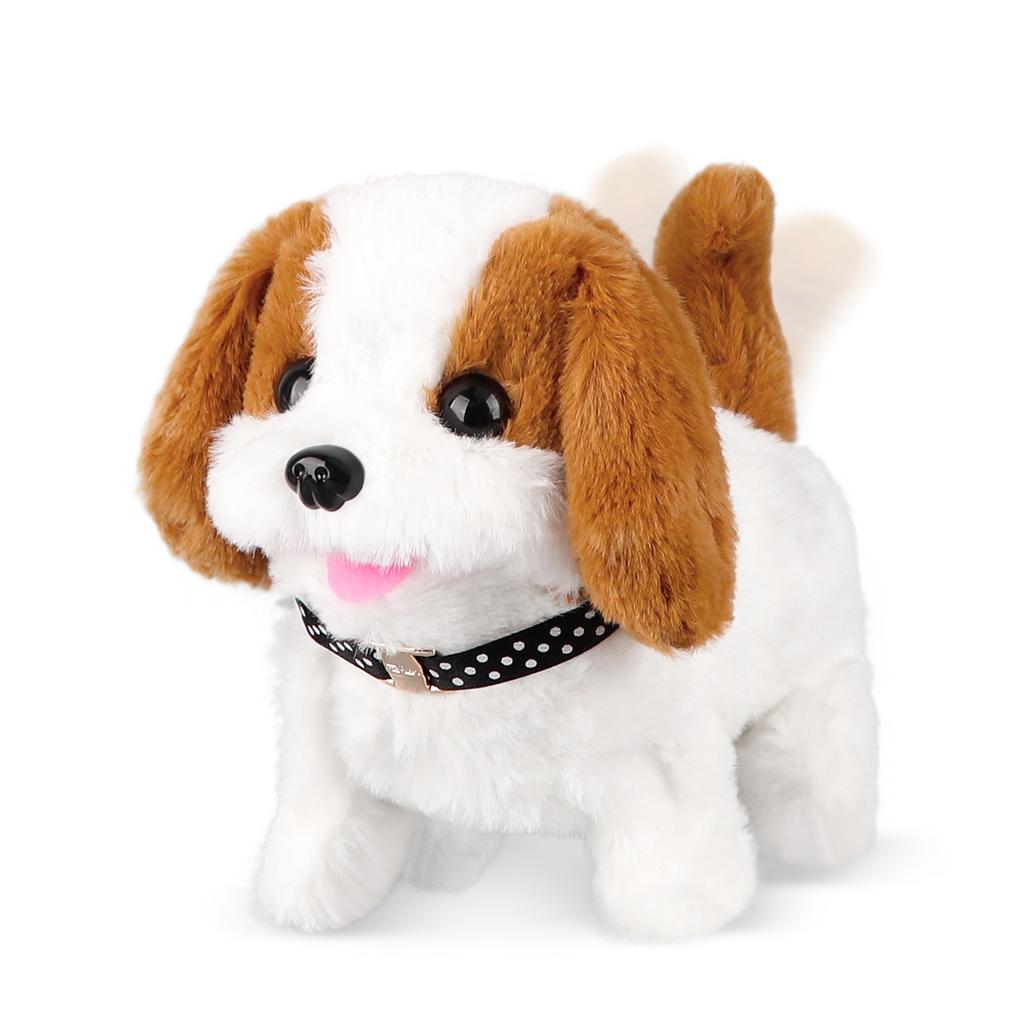 6 Styles Realistic Plush Simulation Smart Dog Children Toy Can Walking And Call Electric Plush Robot Pet Dog Toddler Christmas