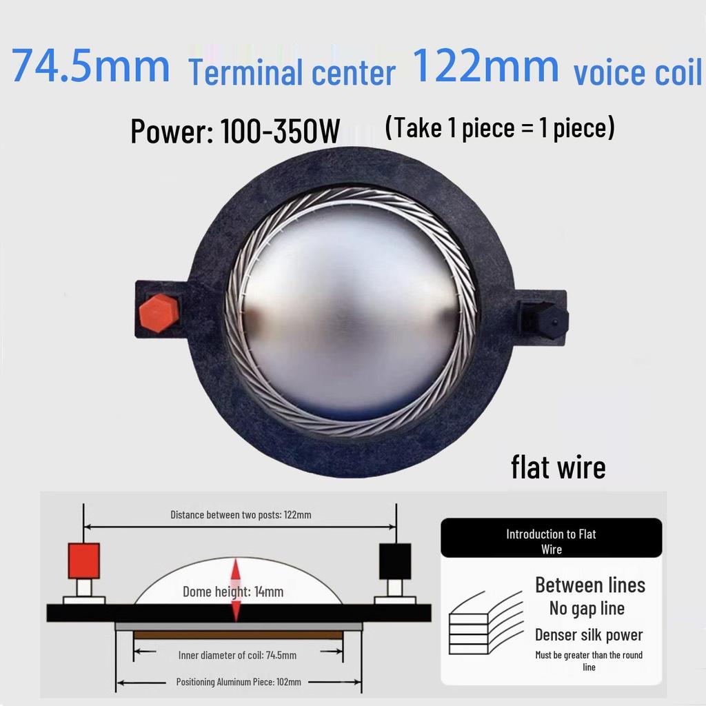 High-Frequency Voice Coil Diaphragm Repair Parts: 25-75 Core Round Flat Wire