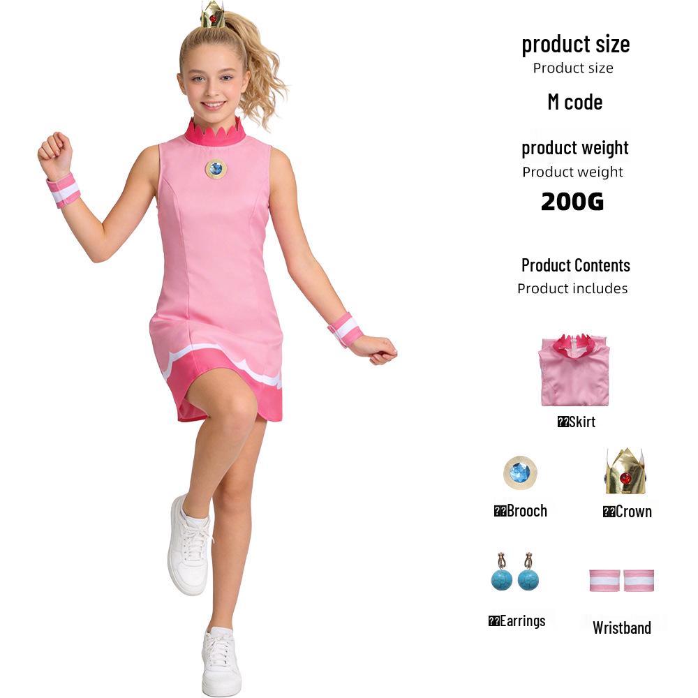 **Rosalina and Rosetta Princess Cosplay Dress - Super Mario Galaxy** Child 120