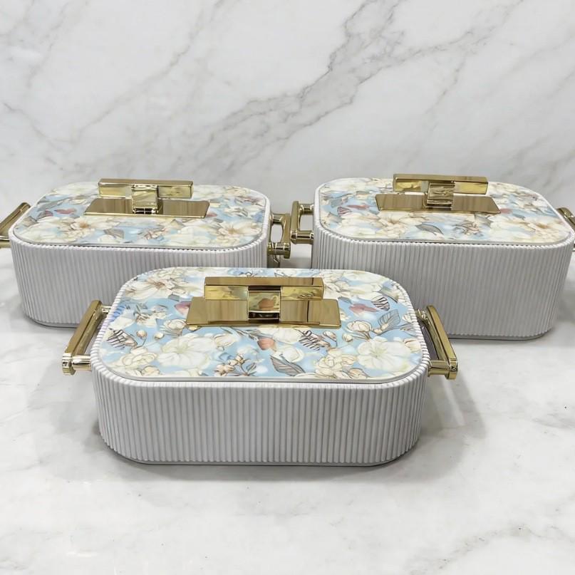 3-Piece Insulated Lunch Box Set (3L, 4L, 5L) - Food Warmer Containers 3L