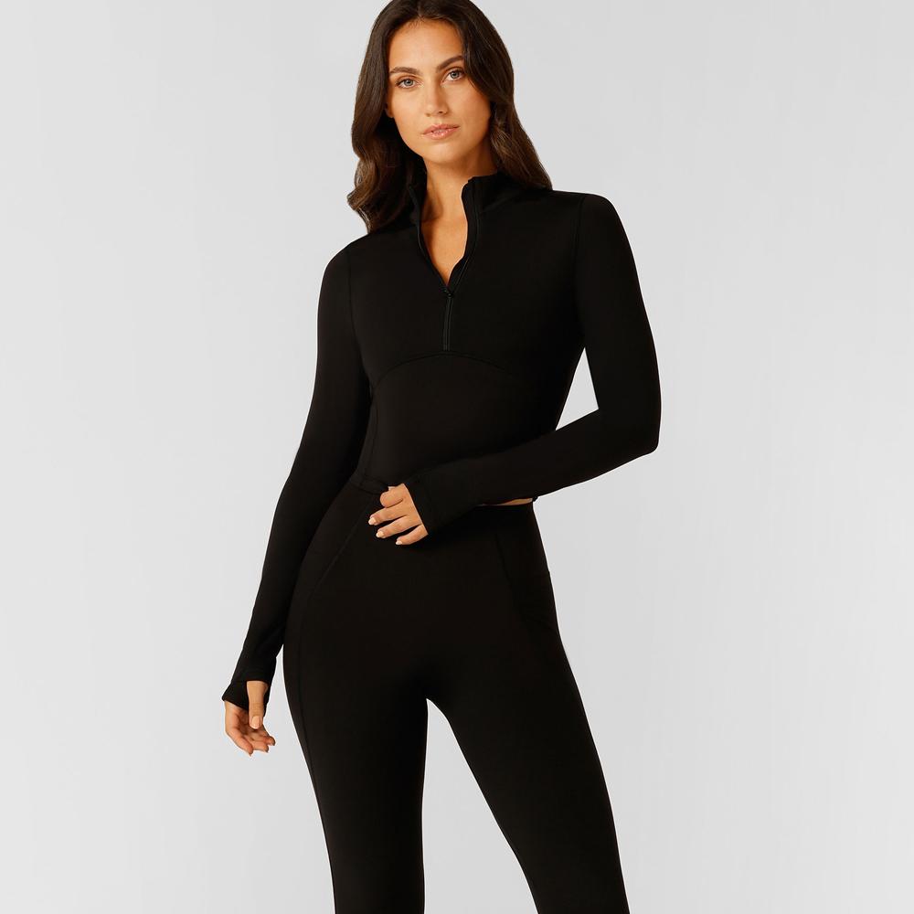 Ronajane All Star Активный укороченный топ на молнии 1/2 [032441] Black/Xs