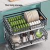 Kitchen Cabinet Dish Storage Rack