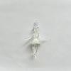 Clear Ballerina Pendant 3D Hand Blown Glass Ballet Dancer Hanging Accessories for DIY Earring Necklace Bracelet Keychain