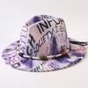 New European and American style letter printing fashion top hat men's and women's fashion jazz hat sunscreen sun hat
